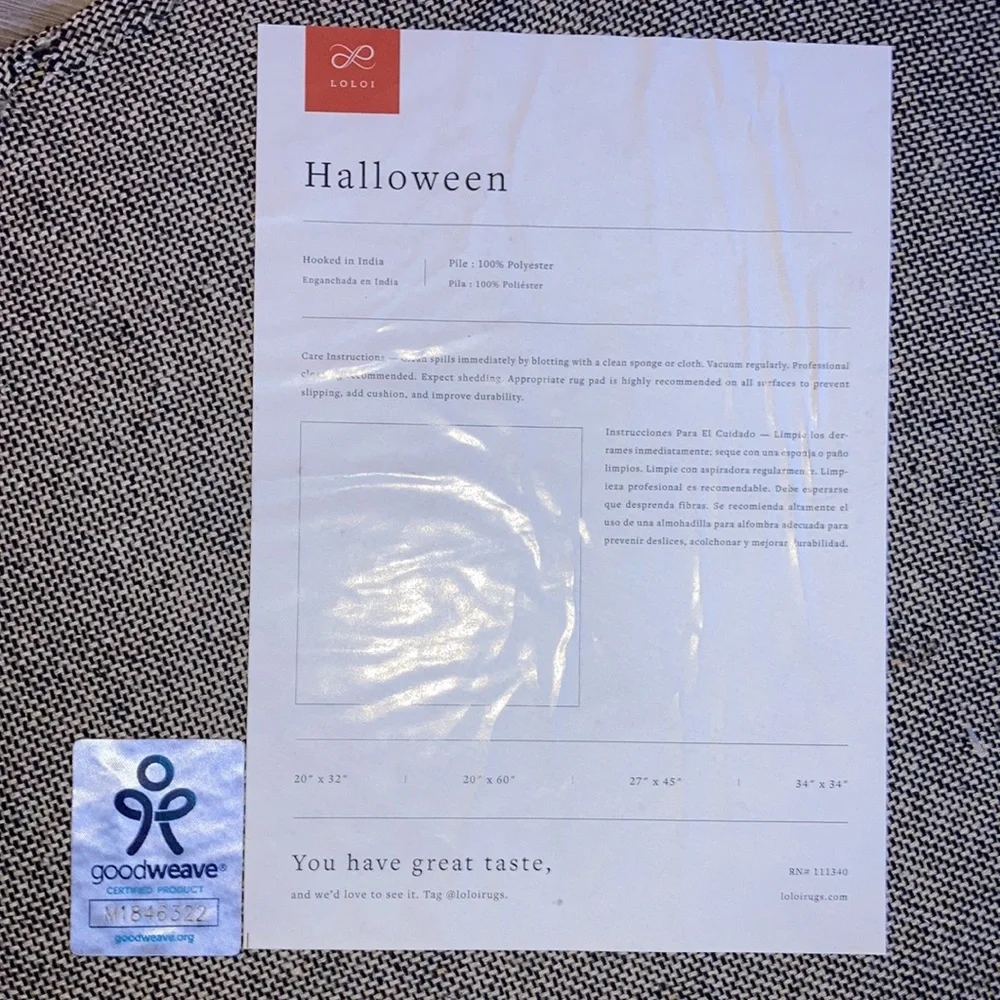 Ghost accent rug viral tiktok